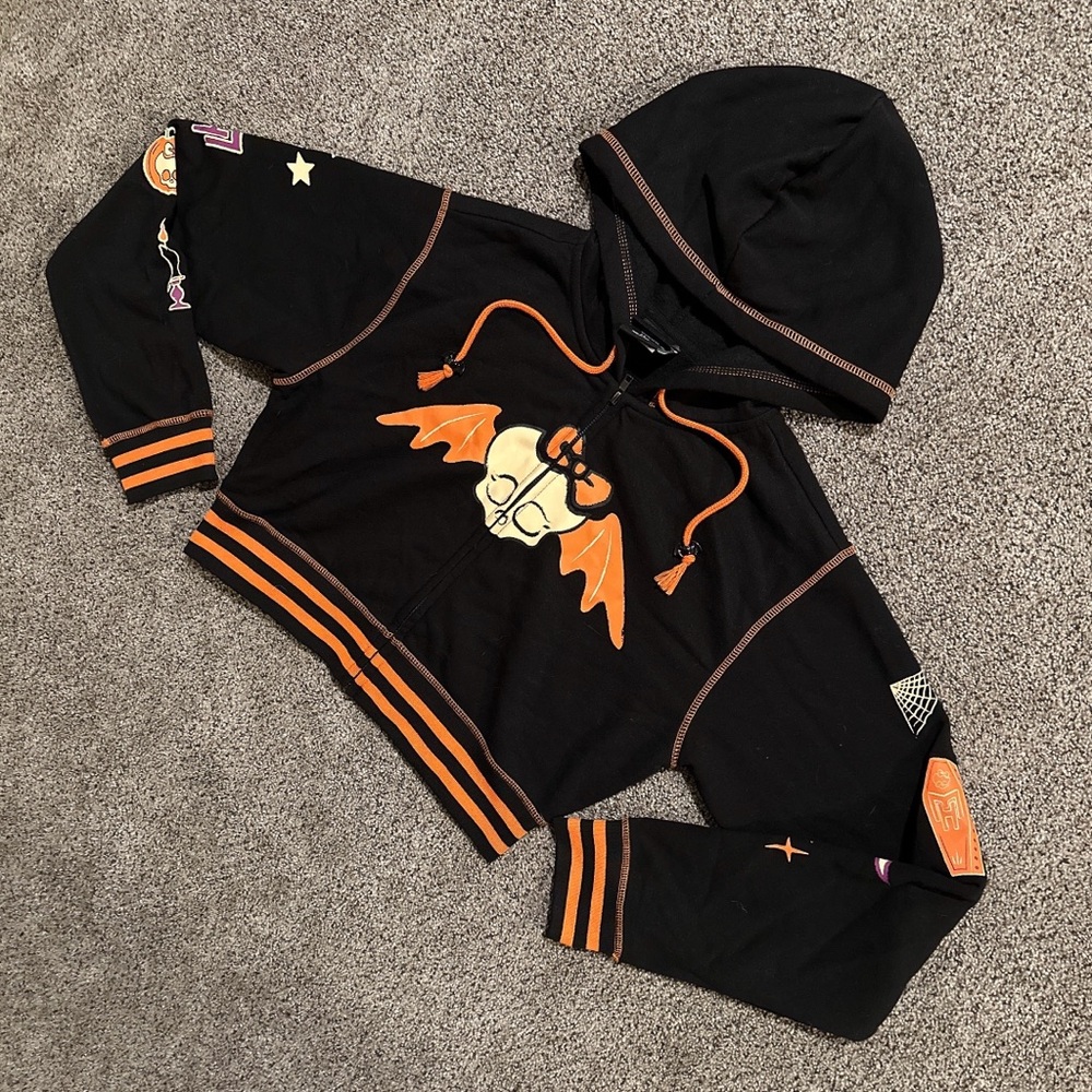 Monster High Skullette Limited Edition Halloween Cropped Hoodie
